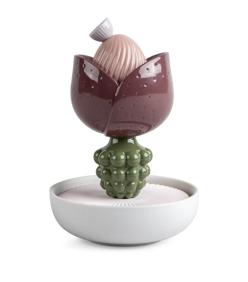 Lladró porcelain Imaginary Flower III Gardens of Valencia scent diffuser, UK version