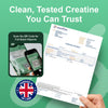 The Vitality Lab creatine gummies 5000mg 120 gummies, imported from the UK
