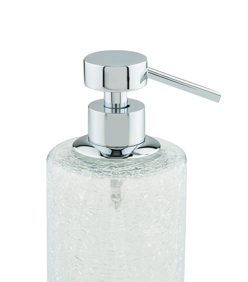 Zodiac cracked crystal soap dispenser (British brand)
