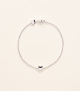 Harrods Astrid & Miyu Recycled Sterling Silver Love Heart Charm Bracelet 16cm- Buy online at McGrocer