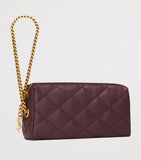 Saint Laurent Matelassé chain wallet small evening bag (British brand)