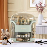 Livingandhome Makeup Storage Box Light Green 28cm wide, imported from the UK