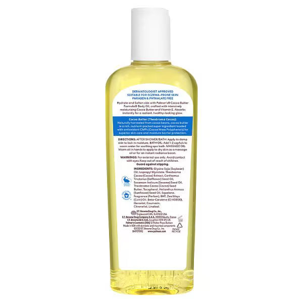 Palmer's Cocoa Butter Formula Body Oil 250ml, imported from the UK