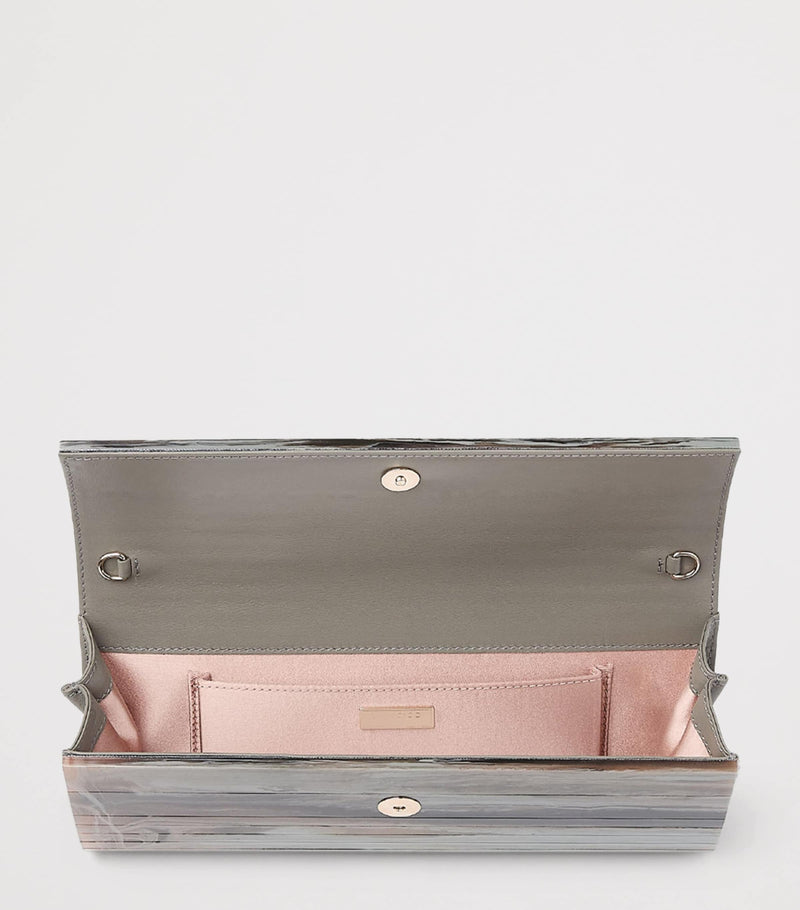 Jimmy Choo Sweetie clutch bag with panelled design - British product