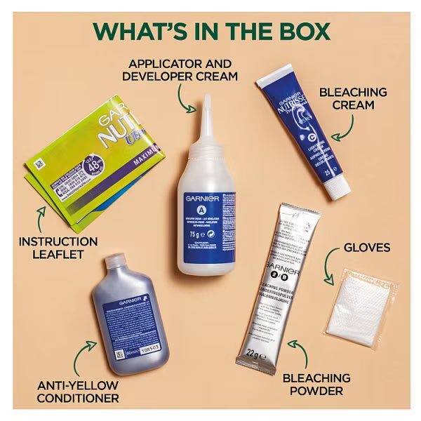 Garnier Nutrisse Ultra Blonde D+++ bleach kit, UK version