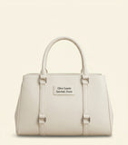 McQueen suede Farringdon top-handle bag, imported from the UK