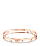 Harrods Messika Move Romane Pink Gold and Diamond Bangle (0.69ct)- Buy online at McGrocer