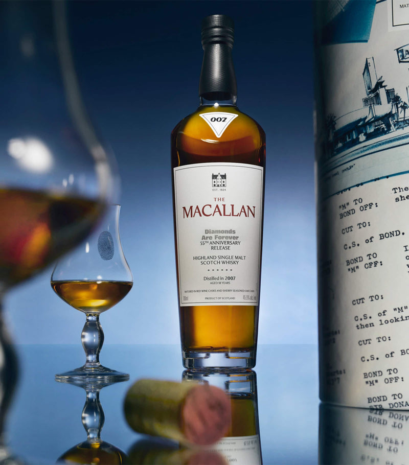 The Macallan 18-Year-Old single malt Scotch whisky 70cl Diamonds Are Forever anniversary, UK version