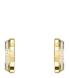 Chopard yellow gold diamond Ice Cube hoop earrings, imported from the UK