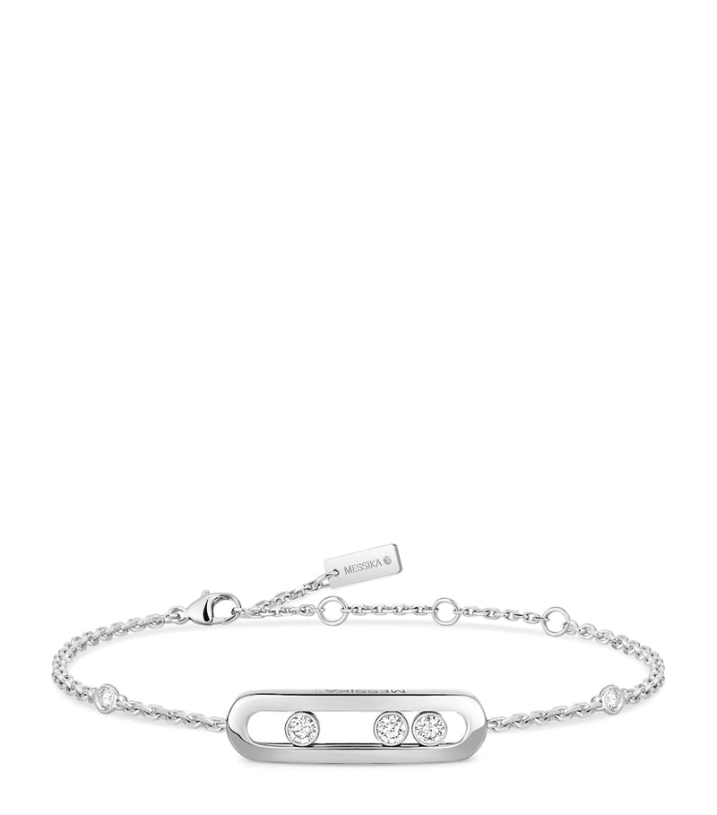 Messika Baby Move Classique white gold diamond bracelet 0.12ct - British product