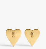 Alaïa Le Coeur Bombe earrings 4.5cm heart shape, imported from the UK