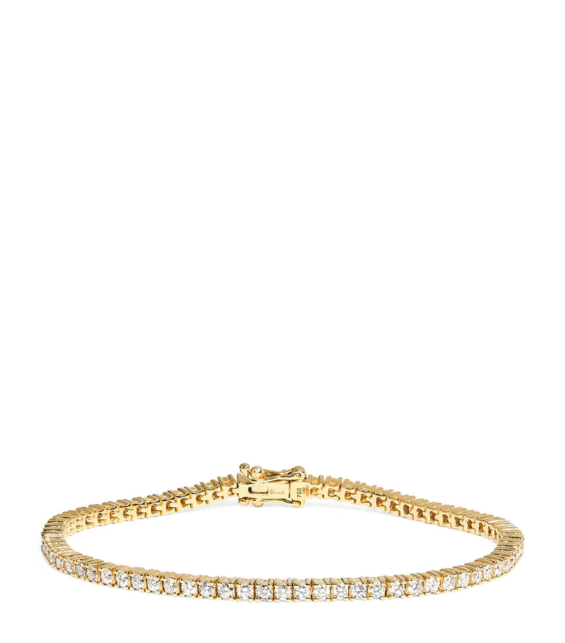 Harrods yellow gold and diamond tennis bracelet 2.00ct, UK version