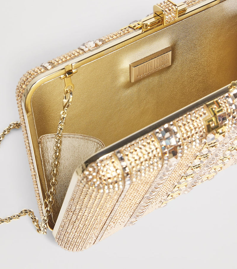 Judith Leiber crystal lattice clutch, UK version
