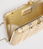 Judith Leiber crystal lattice clutch, UK version
