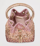 Jimmy Choo Bon Bon top-handle bag with crystal-embellished handle - UK version