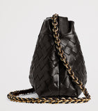 Bottega Veneta Notte shoulder bag in calfskin leather, imported from the UK