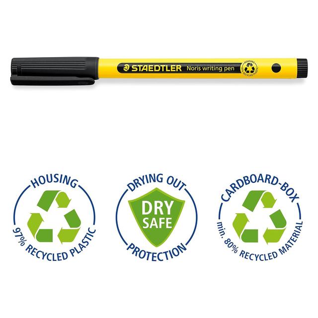 STAEDTLER Noris Handwriting Pen Black 2pk 2 per pack GOODS M&S