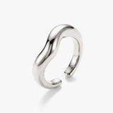 MUCHV open wave ring in 18k gold or silver, UK version