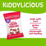 Kiddylicious Crispy Tiddlers snack Strawberry 4 pack, UK version