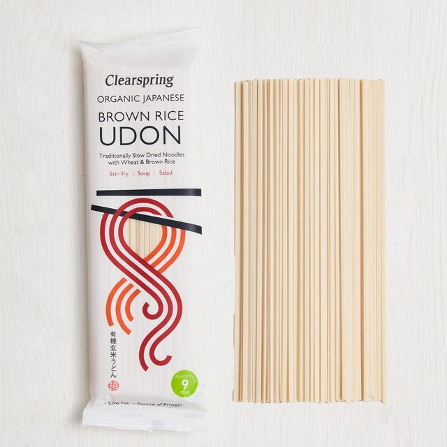 Clearspring Organic Brown Rice Udon Noodles 200g - British product