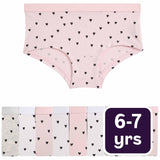 M&S M&S 10P Core Heart Shorts Multi Children's Knicker Shorts 6-7Y- Buy online at McGrocer