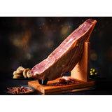 M&S M&S Serrano Ham Joint with Knife and Carving Stand - Spanish Cured Ham 2.5kg- Buy online at McGrocer