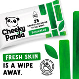The Cheeky Panda facial wipes unscented 25 pack (British brand)