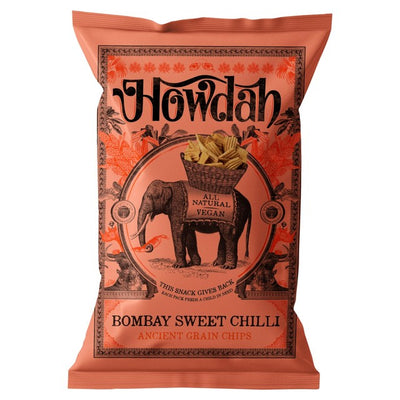 M&S Howdah Snacks Bombay Sweet Chilli Crisp Ridged Ribbons- Buy online at McGrocer