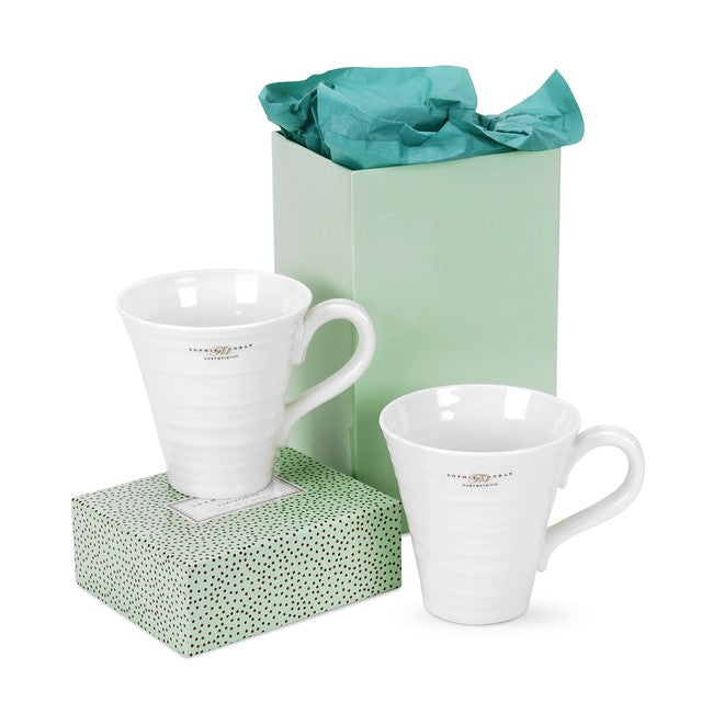 Sophie Conran white porcelain mugs 350ml (British brand)