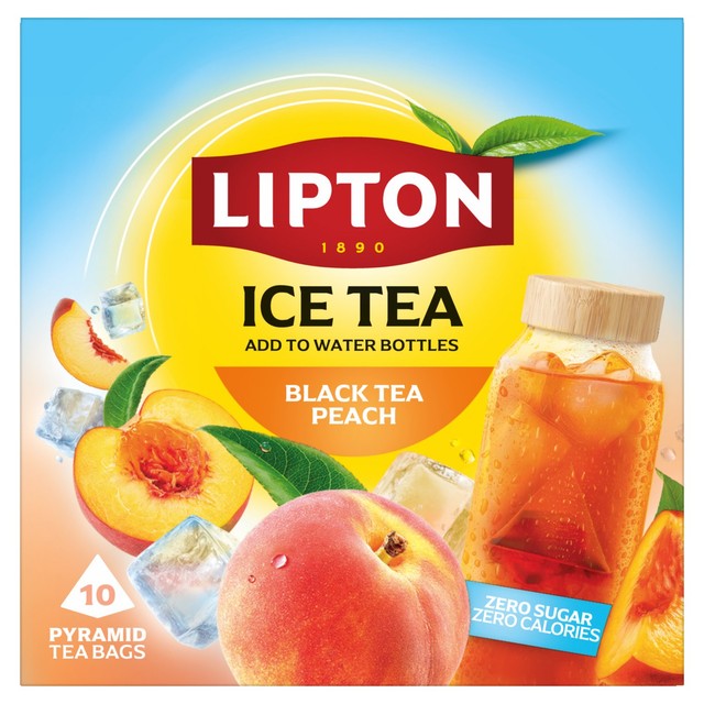 Lipton iced tea peach cold brew bags 10 count - British product