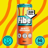 Fibe Zesty Orange canned fibre drink 4 x 250ml - British product