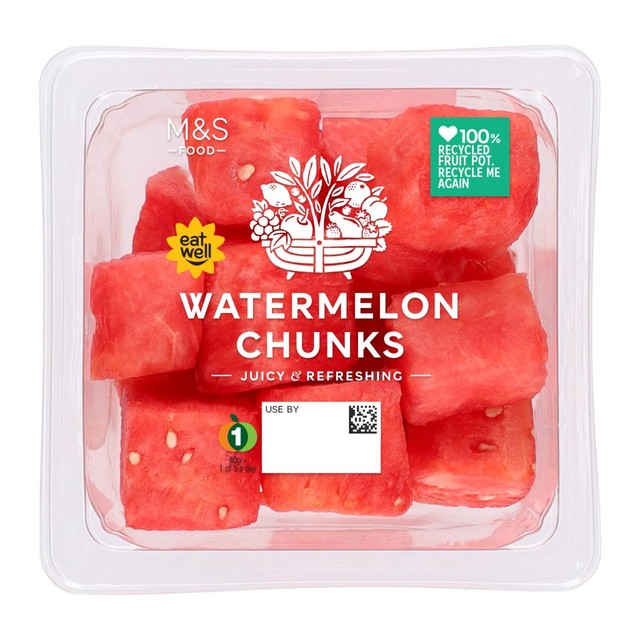 M&S watermelon chunks 350g, imported from the UK