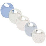 M&S M&S Dog Print Bibs Blue Baby Bibs Pack of 5- Buy online at McGrocer