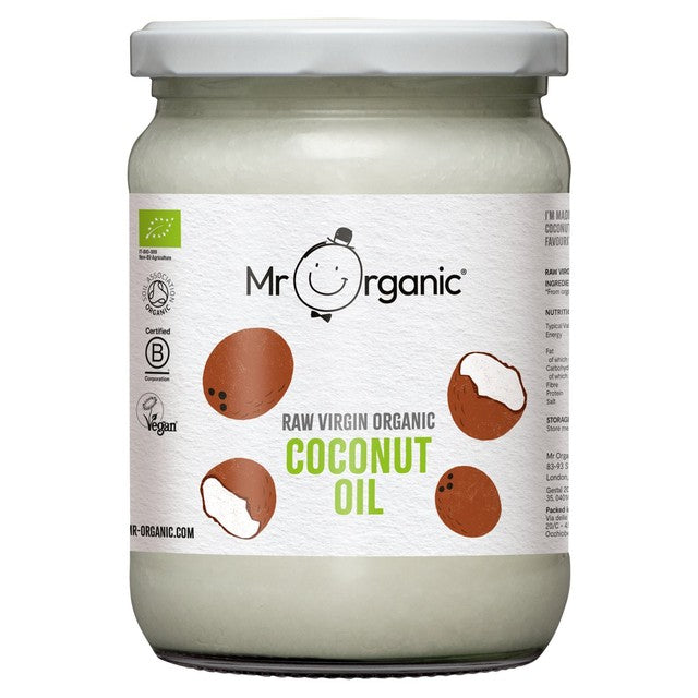 Mr Organic raw virgin coconut oil 500ml, imported from the UK
