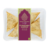 M&S M&S 4 Hand Wrapped Vegetable Samosas Snacks 208g- Buy online at McGrocer