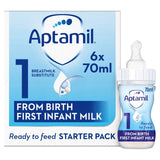 Aptamil infant milk formula ready to feed 6 x 70ml - British product