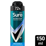 M&S Sure Men Nonstop Protection Invisible Ice Anti-Perspirant Deodorant Spray 150ml- Buy online at McGrocer