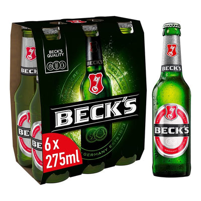M&S Becks Tysk Lager Øl Flasker 6 x 275ml- Kjøp på nett hos McGrocer