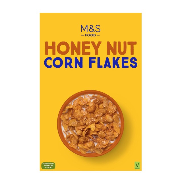 M&S Honey Nut Corn Flakes 500g, imported from the UK
