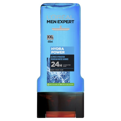 M&S L'Oreal Men Expert Hydra Power Woody Fragrance Shower Gel 400ml- Buy online at McGrocer