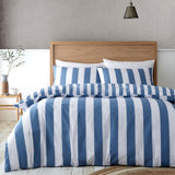 M&S Catherine Lansfield Cove Stripe Double Duvet Set- Buy online at McGrocer
