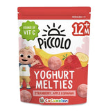M&S Piccolo Organic Melties Strawberry & Banana Yogurt Baby Snack 15g- Buy online at McGrocer
