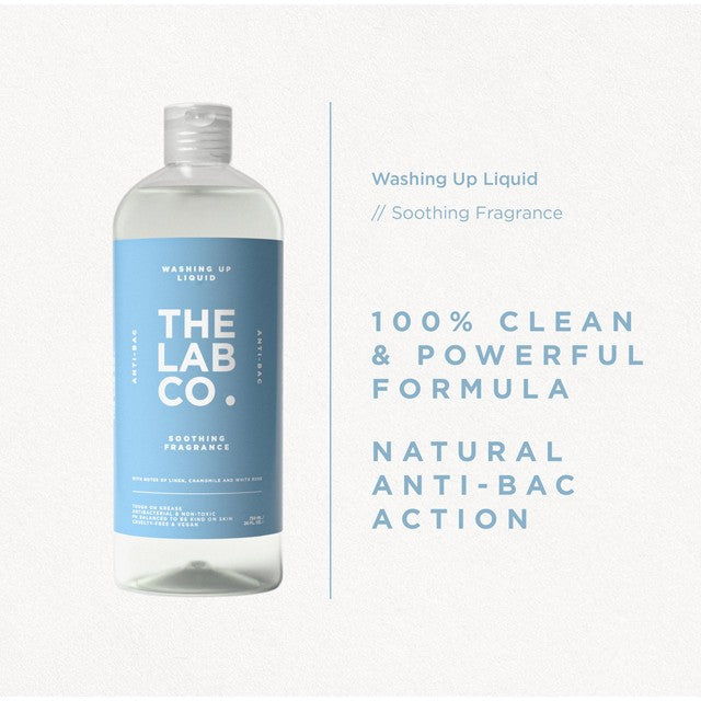The Lab Co. Soothing washing up liquid 750ml (British brand)