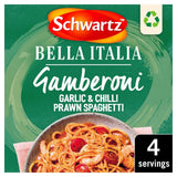 M&S Schwartz X Bella Italia Gamberoni Garlic & Chilli Prawn Spaghetti Seasoning 35g- Buy online at McGrocer