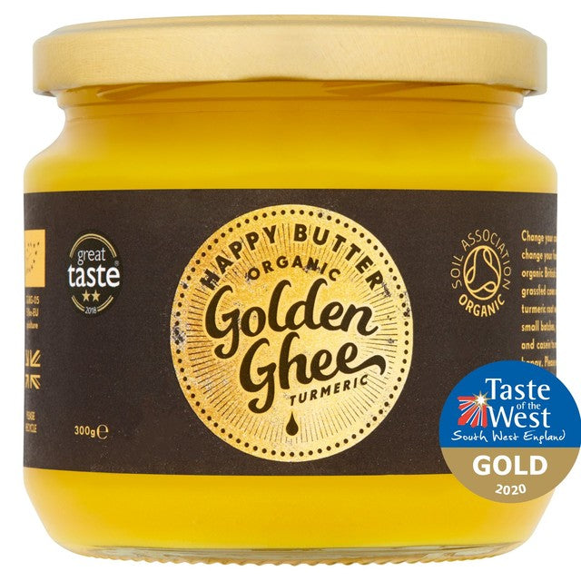 Happy Butter Organic Turmeric Ghee 300g, UK version