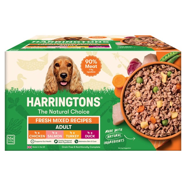 Harringtons wet dog food mixed pack 6.4kg, UK version