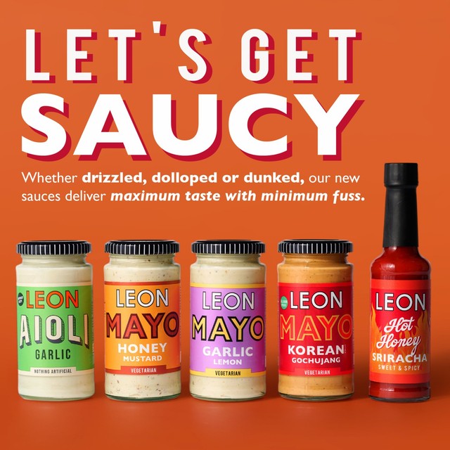 Leon Vegan Garlic Aioli 240ml, UK version