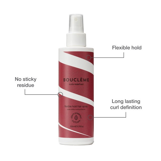 Boucleme flexible hold hairspray for curly hair, UK version