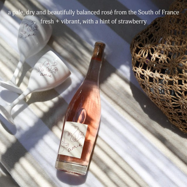 Amie rosé wine 75cl - British product