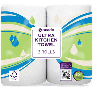Ocado Ultra Kitchen Towel 2 Rolls